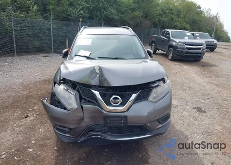 2016 Nissan Rogue Sv из США, поврежденный, VIN KNMAT2MV5GP638730